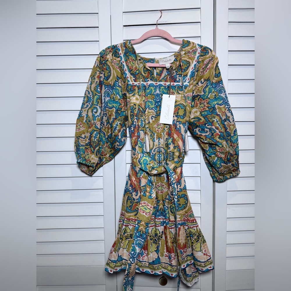 NWT Cleobella Magdalena Las Palmas Paisley Mini Dress Size XS - Picture 3 of 12